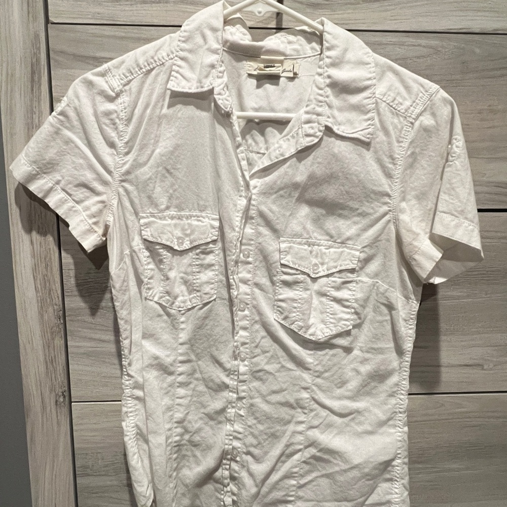 Women’s White Short Sleeve Shirt